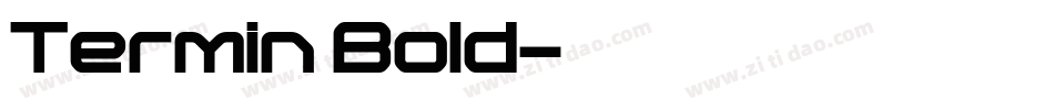 Termin Bold字体转换